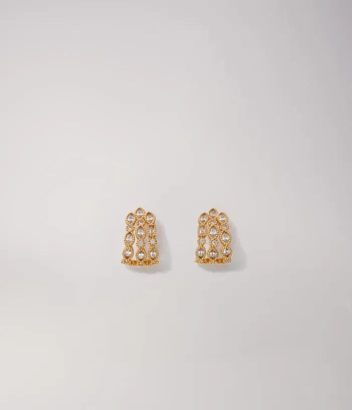 Maje Rhinestone Earrings Women Jewelry