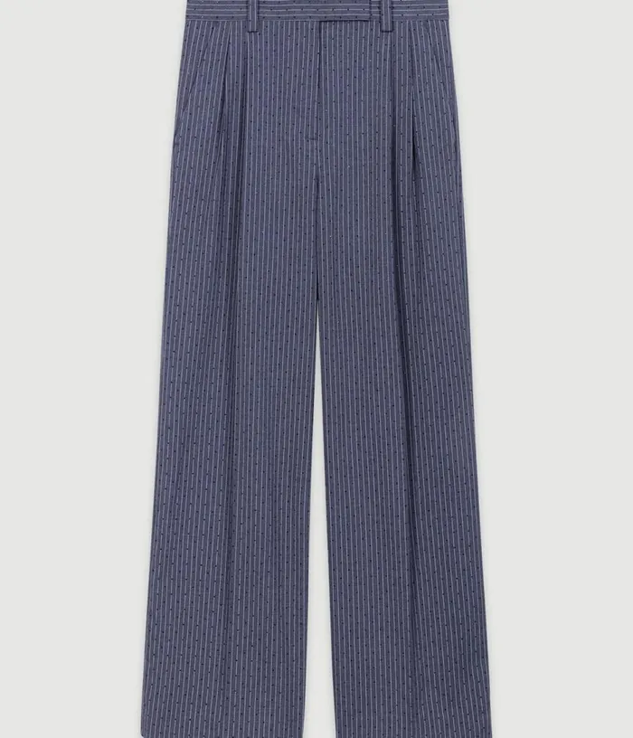 Maje Rhinestone Suit Trousers Women Pants and Jeans