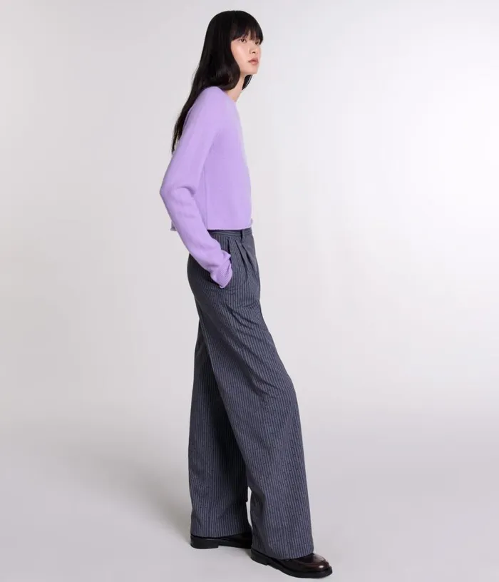 Maje Rhinestone Suit Trousers Women Pants and Jeans