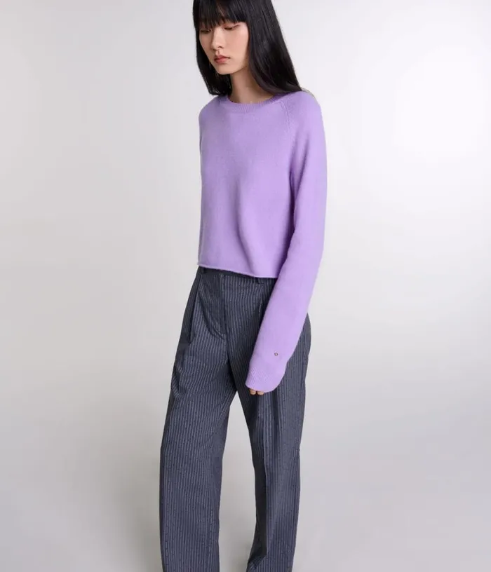 Maje Rhinestone Suit Trousers Women Pants and Jeans
