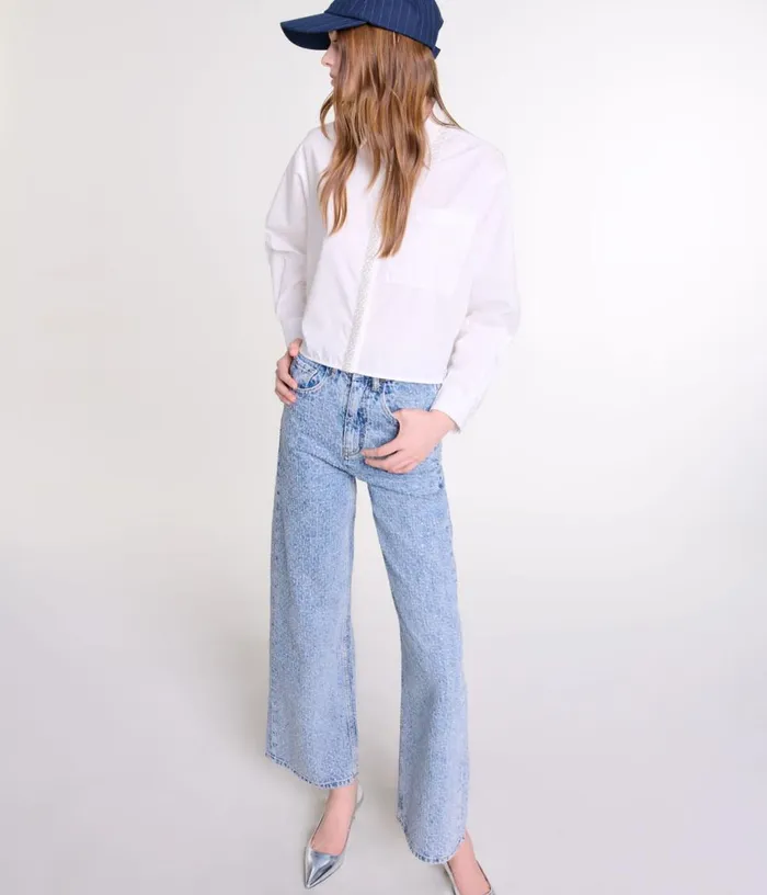 Maje Rhinestone XL Jeans Women Pants and Jeans