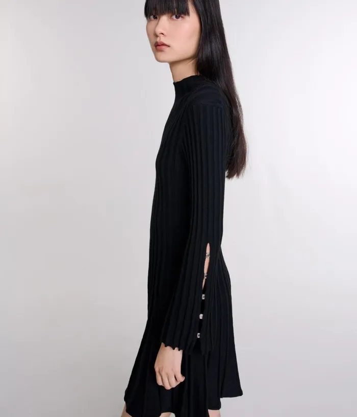 Maje Short Knit Dress Women Dresses