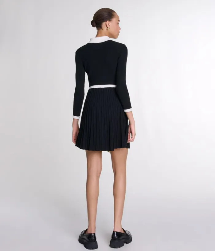 Maje Short Knit Dress Women Dresses