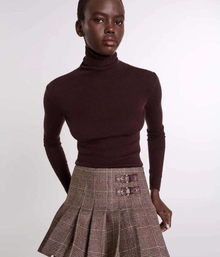 Maje Short Pleated Skirt Women Skirts and Shorts