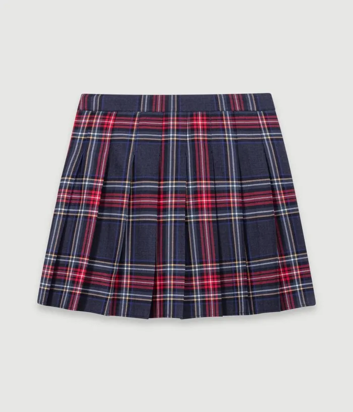 Maje Short Tartan Print Skirt Women Skirts and Shorts