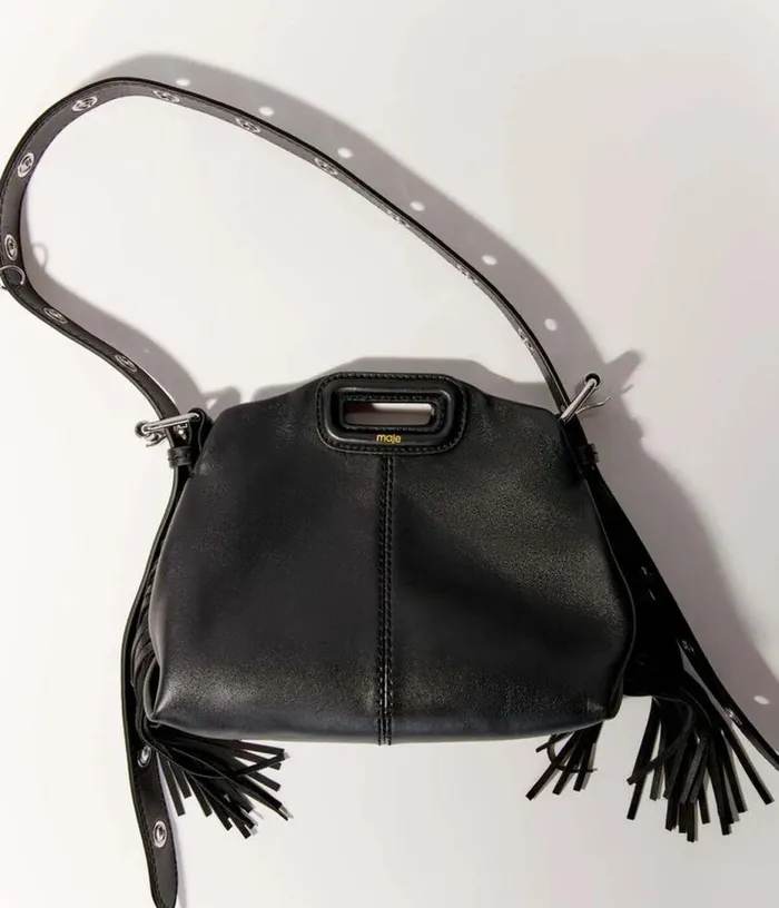 Maje Smooth Leather Mini Miss M Bag Women Mini Bags