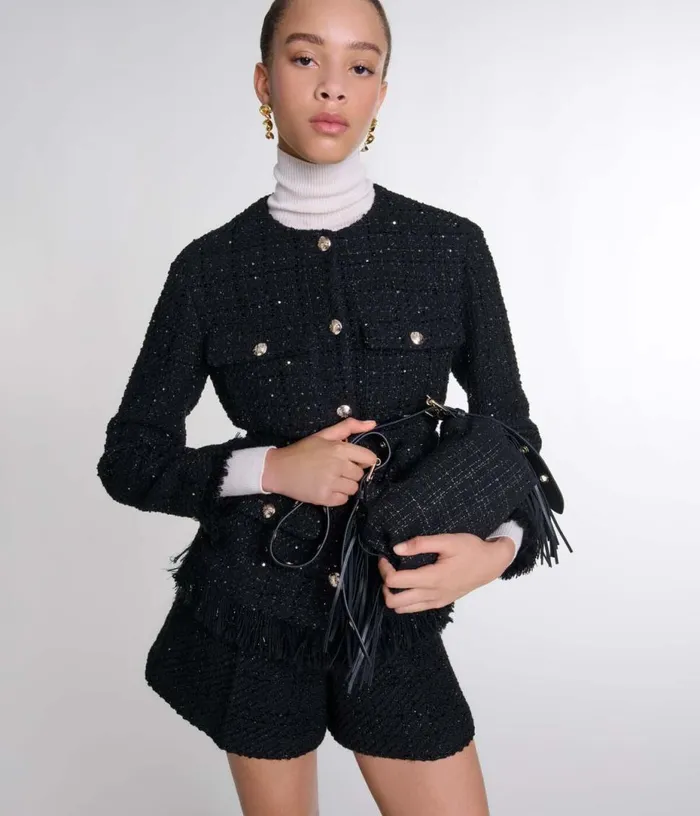 Maje Tweed Miss M Mini Bag Women Mini Bags