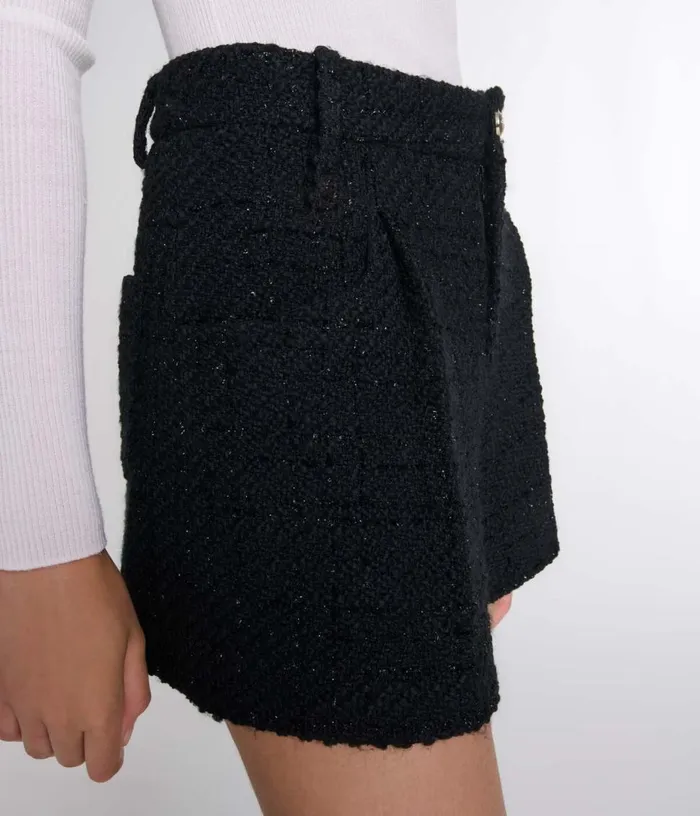 Maje Tweed Shorts Women Skirts and Shorts