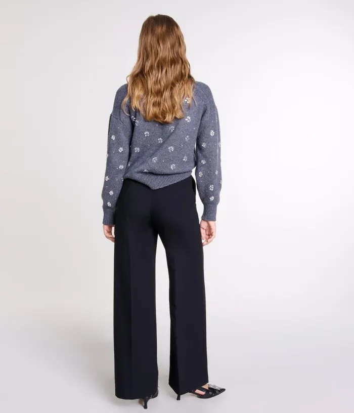 Maje Wide Belted Trousers Women Pants and Jeans Maje Wide Belted Trousers Women Pants and Jeans