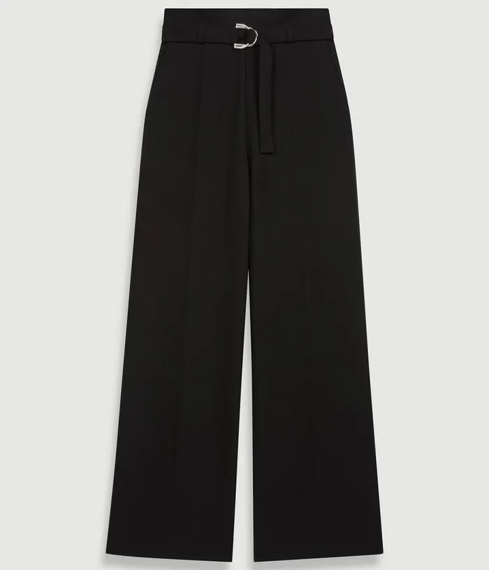Maje Wide Belted Trousers Women Pants and Jeans Maje Wide Belted Trousers Women Pants and Jeans