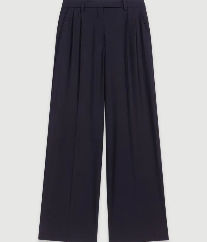 Maje Wideleg Suit Trousers Women Pants and Jeans