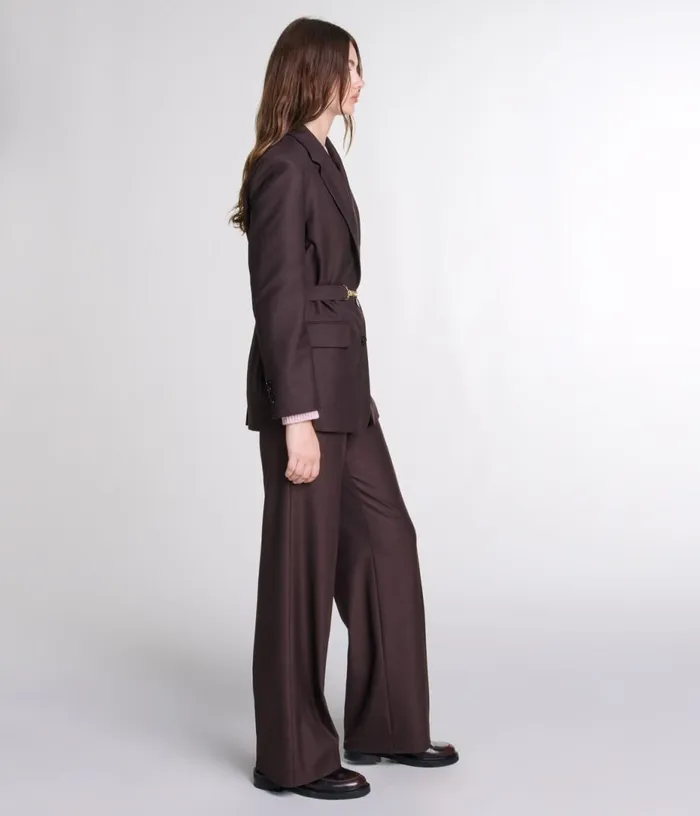 Maje Wideleg Suit Trousers Women Pants and Jeans