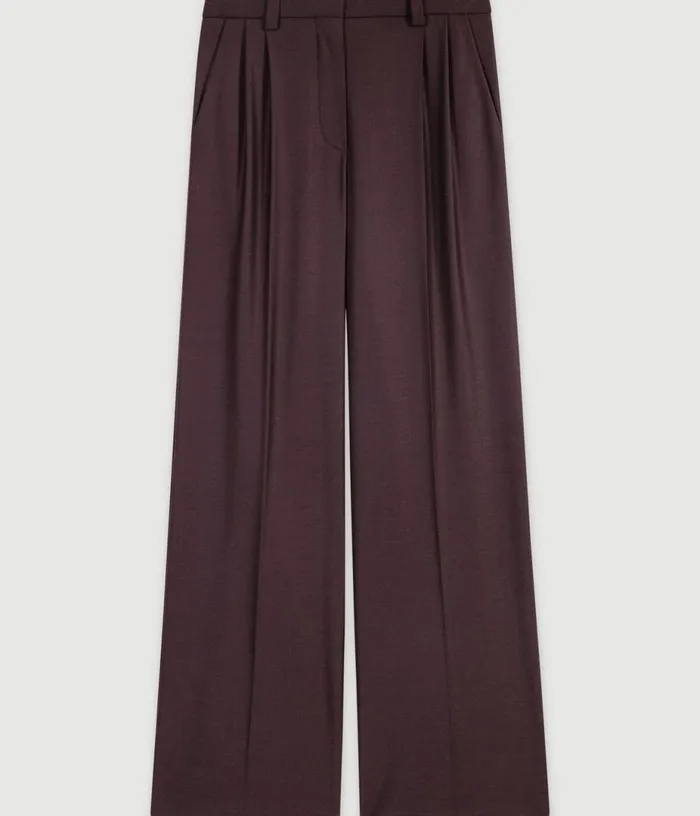 Maje Wideleg Suit Trousers Women Pants and Jeans