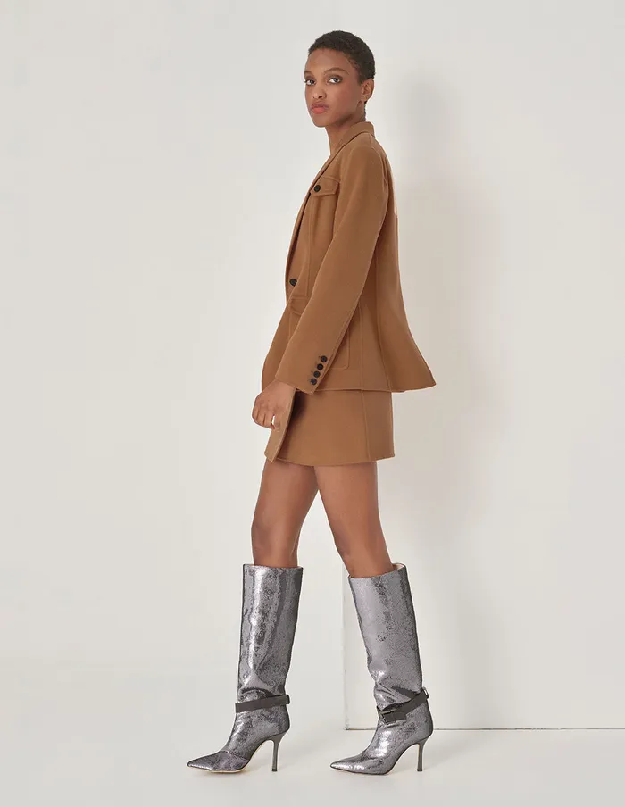 MARYLING Blazers TurnedCollar MultiPocket Blazer Umber 8211 Women MARYLING Blazers TurnedCollar MultiPocket Blazer Umber 8211 Women