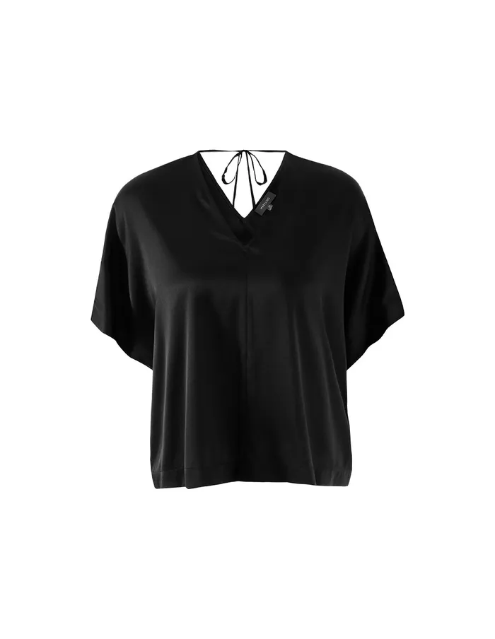 MARYLING Blouse Vneck Noble Black Top Black 8211 Women MARYLING Blouse Vneck Noble Black Top Black 8211 Women