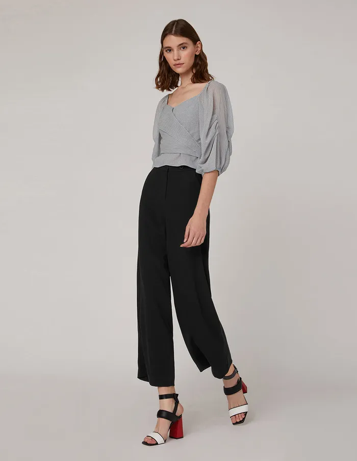 MARYLING Blouse V Neck Ruffled Sleeves Blouse Mix 8211 Women