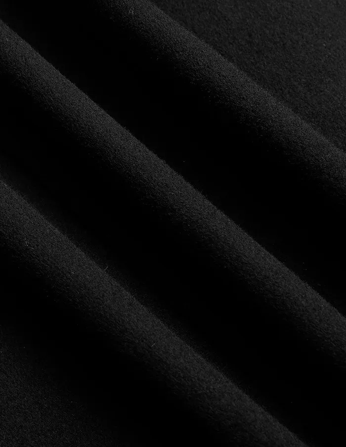 MARYLING Jacket and Coat Black Peak Lapel DoubleBreasted WoolenSleeve Coat Black 8211 Women MARYLING Jacket and Coat Black Peak Lapel DoubleBreasted WoolenSleeve Coat Black 8211 Women