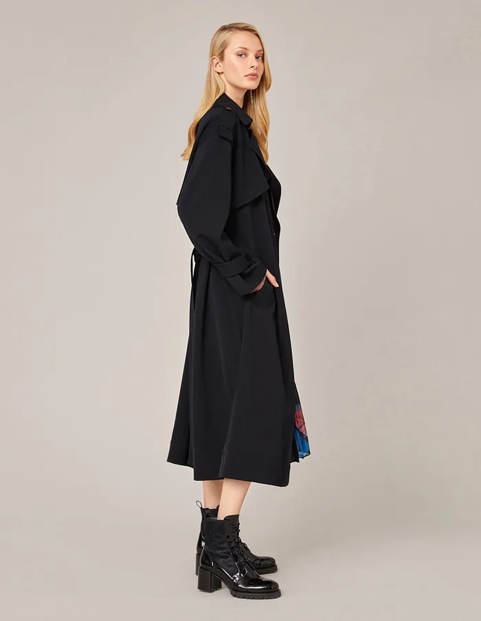 MARYLING Jacket and Coat DOUBLEBREASTED BELT TRENCH COAT Black 8211 Women