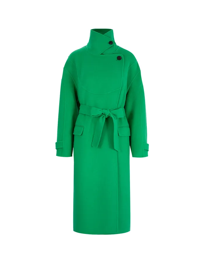 MARYLING Jacket and Coat DoubleSided Woolen HShaped Coat Green 8211 Women MARYLING Jacket and Coat DoubleSided Woolen HShaped Coat Green 8211 Women