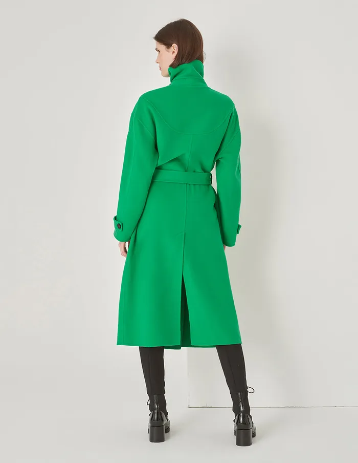 MARYLING Jacket and Coat DoubleSided Woolen HShaped Coat Green 8211 Women MARYLING Jacket and Coat DoubleSided Woolen HShaped Coat Green 8211 Women
