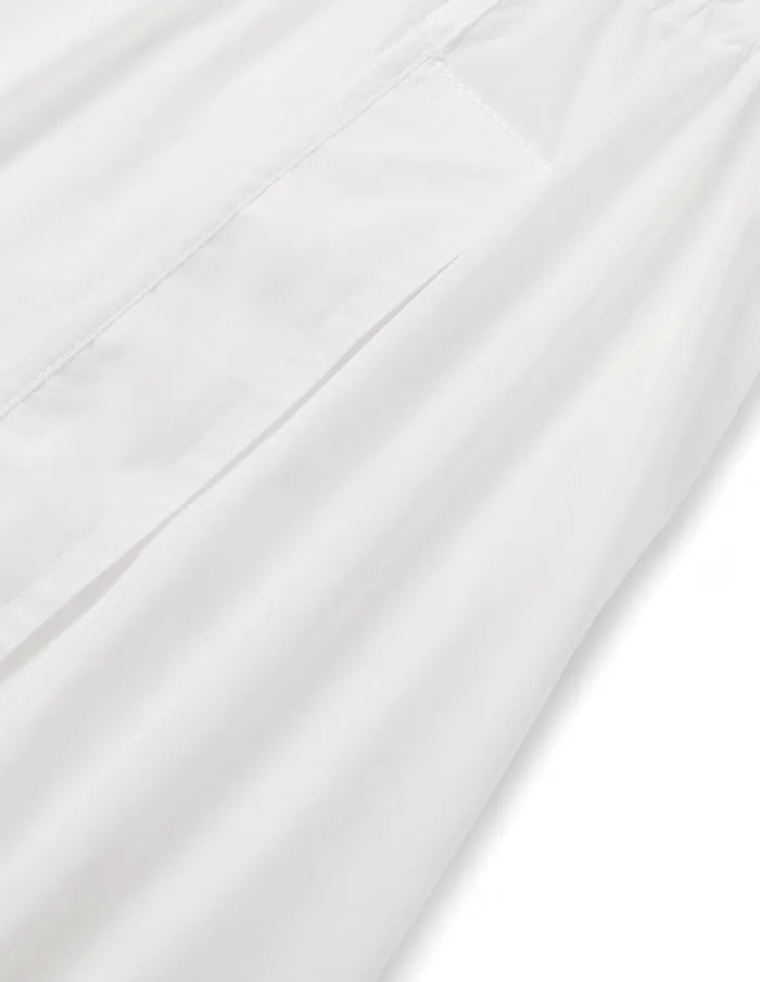 MARYLING Jacket and Coat White Pleated AHem Long Windbreaker Snow 8211 Women MARYLING Jacket and Coat White Pleated AHem Long Windbreaker Snow 8211 Women