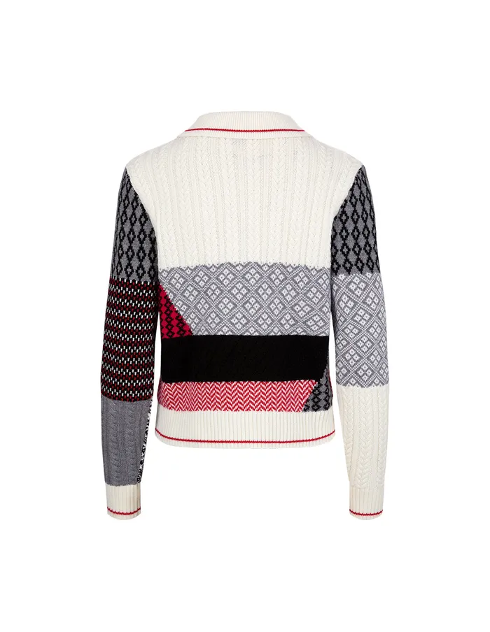 MARYLING Knitwear Patch Collar Knitted Jumper Black 8211 Women MARYLING Knitwear Patch Collar Knitted Jumper Black 8211 Women