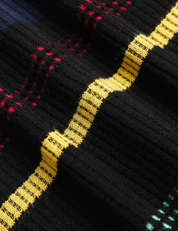 MARYLING Knitwear VNeck Colorful Striped Knitted Cardigan Stripe 8211 Women MARYLING Knitwear VNeck Colorful Striped Knitted Cardigan Stripe 8211 Women