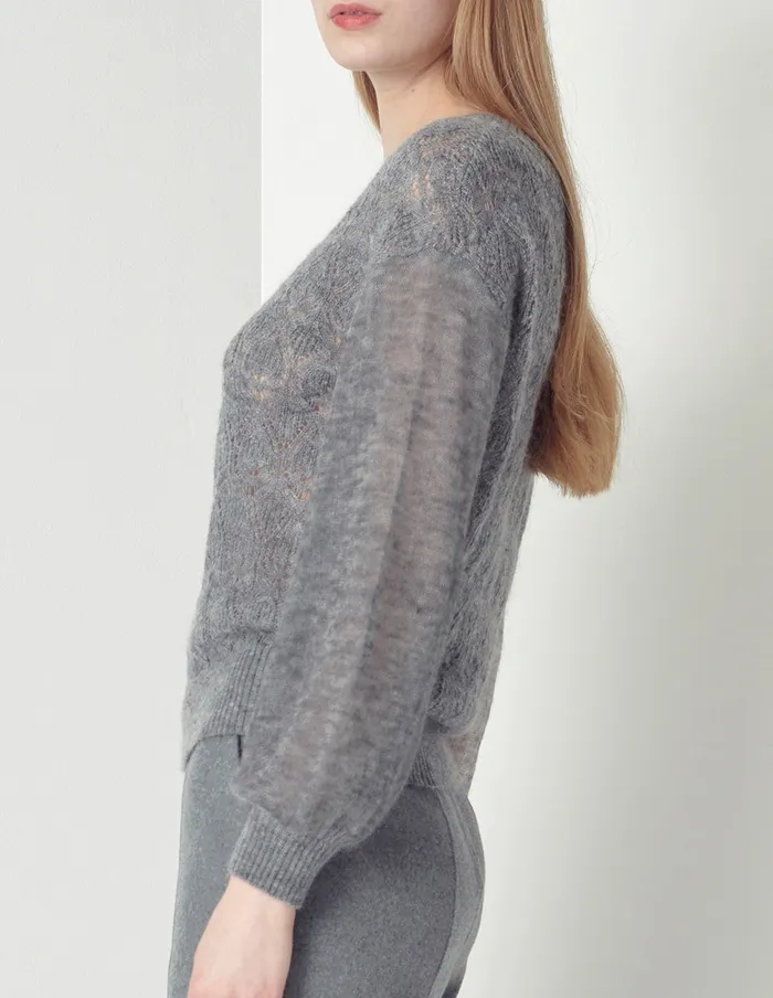 MARYLING Knitwear VNeck Knitted Pullover Grey 8211 Women MARYLING Knitwear VNeck Knitted Pullover Grey 8211 Women