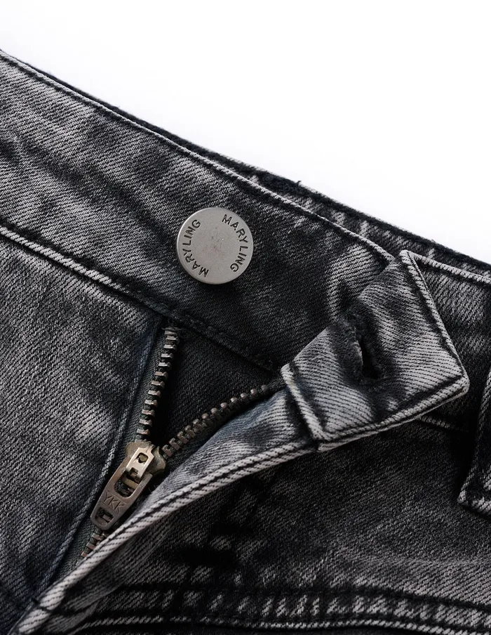 MARYLING Pants and Shorts Black Embroidered Logo Skinny Jeans Black 8211 Women