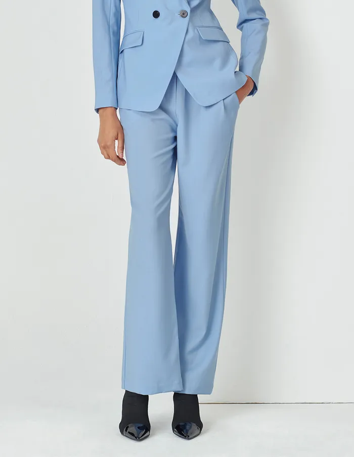 MARYLING Pants and Shorts Light Blue Classic Suit Pants Blue 8211 Women MARYLING Pants and Shorts Light Blue Classic Suit Pants Blue 8211 Women