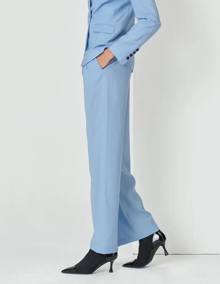 MARYLING Pants and Shorts Light Blue Classic Suit Pants Blue 8211 Women MARYLING Pants and Shorts Light Blue Classic Suit Pants Blue 8211 Women
