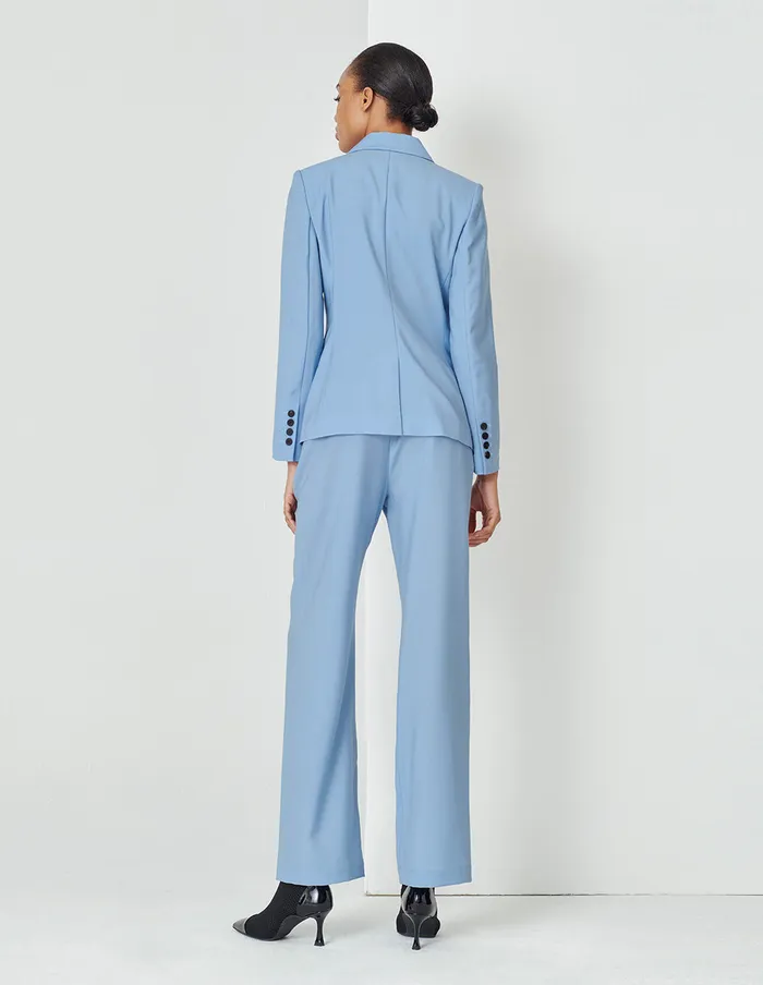 MARYLING Pants and Shorts Light Blue Classic Suit Pants Blue 8211 Women MARYLING Pants and Shorts Light Blue Classic Suit Pants Blue 8211 Women