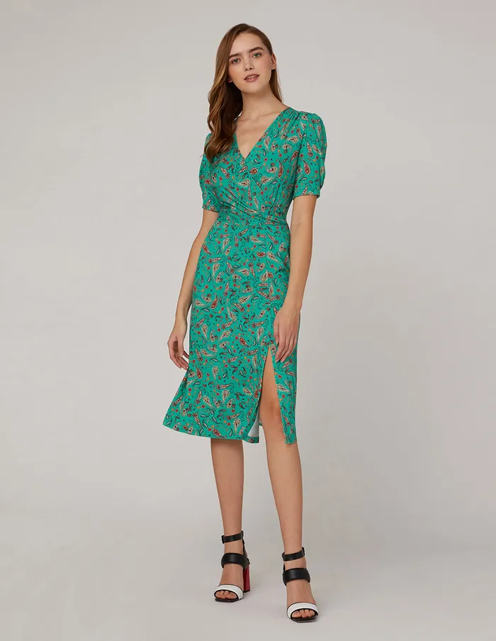 MARYLING Printed Dress Mint Green Peris Pattern Dress Mix 8211 Women