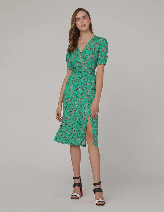MARYLING Printed Dress Mint Green Peris Pattern Dress Mix 8211 Women MARYLING Printed Dress Mint Green Peris Pattern Dress Mix 8211 Women