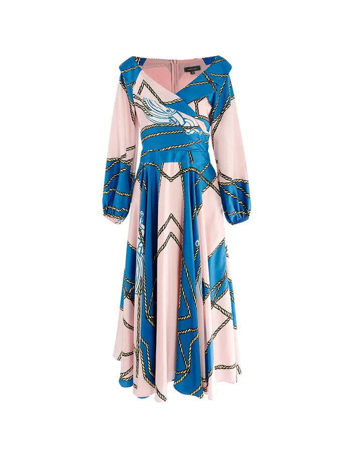 MARYLING Printed Dress OFFTHESHOULDER PUFF SLEEVE MIDI DRESS Mix 8211 Women