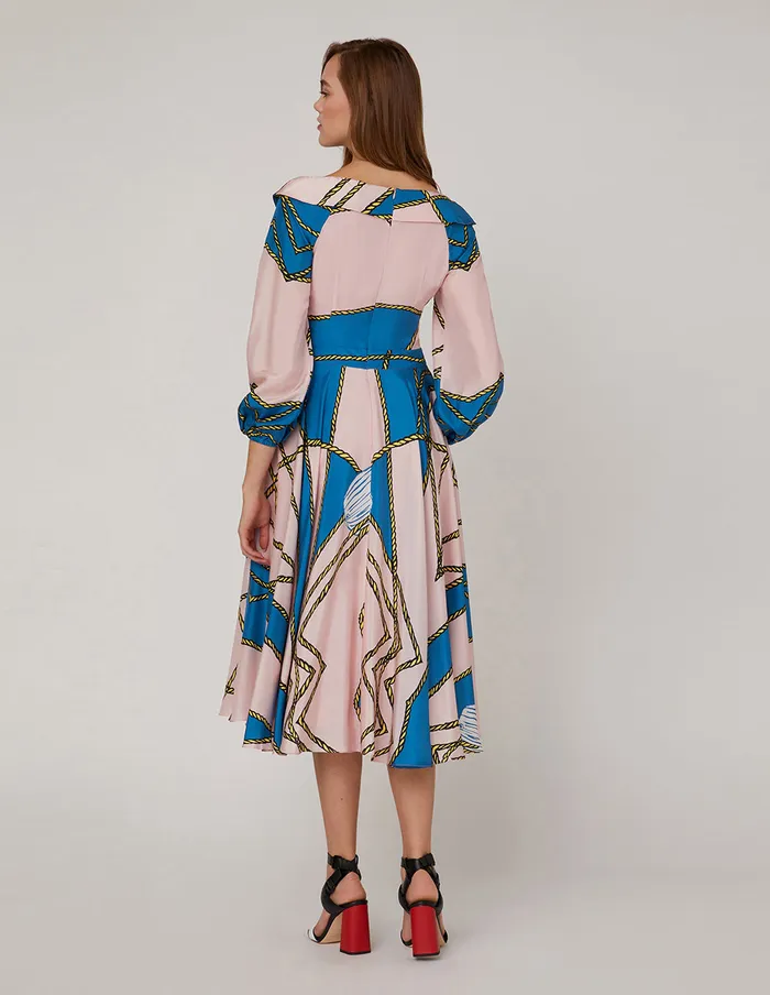 MARYLING Printed Dress OFFTHESHOULDER PUFF SLEEVE MIDI DRESS Mix 8211 Women