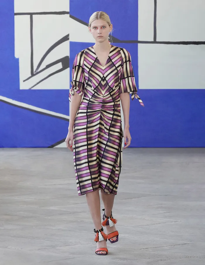 MARYLING Printed Dress Pink Plaid Silk Print Dress Mix 8211 Women MARYLING Printed Dress Pink Plaid Silk Print Dress Mix 8211 Women