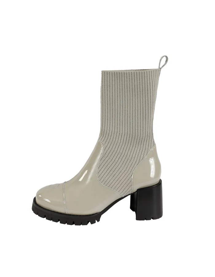 MARYLING Shoes PATENT KNIT ANKLE SOCK BOOTS Black 8211 Women MARYLING Shoes PATENT KNIT ANKLE SOCK BOOTS Black 8211 Women