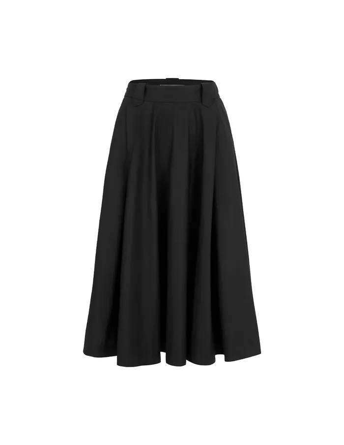 MARYLING Skirts Black Retro ALine Umbrella Skirt Black 8211 Women MARYLING Skirts Black Retro ALine Umbrella Skirt Black 8211 Women