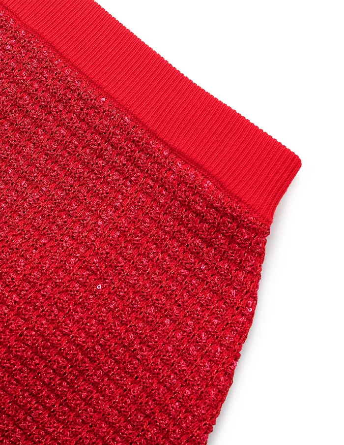 MARYLING Skirts Bright Red Straight KneeLength Knit Skirt Red 8211 Women MARYLING Skirts Bright Red Straight KneeLength Knit Skirt Red 8211 Women
