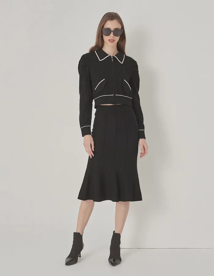 MARYLING Skirts Fishtail Knitted Skirt Black 8211 Women MARYLING Skirts Fishtail Knitted Skirt Black 8211 Women