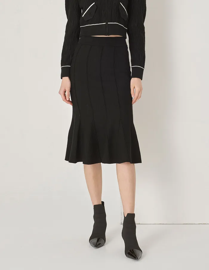 MARYLING Skirts Fishtail Knitted Skirt Black 8211 Women MARYLING Skirts Fishtail Knitted Skirt Black 8211 Women