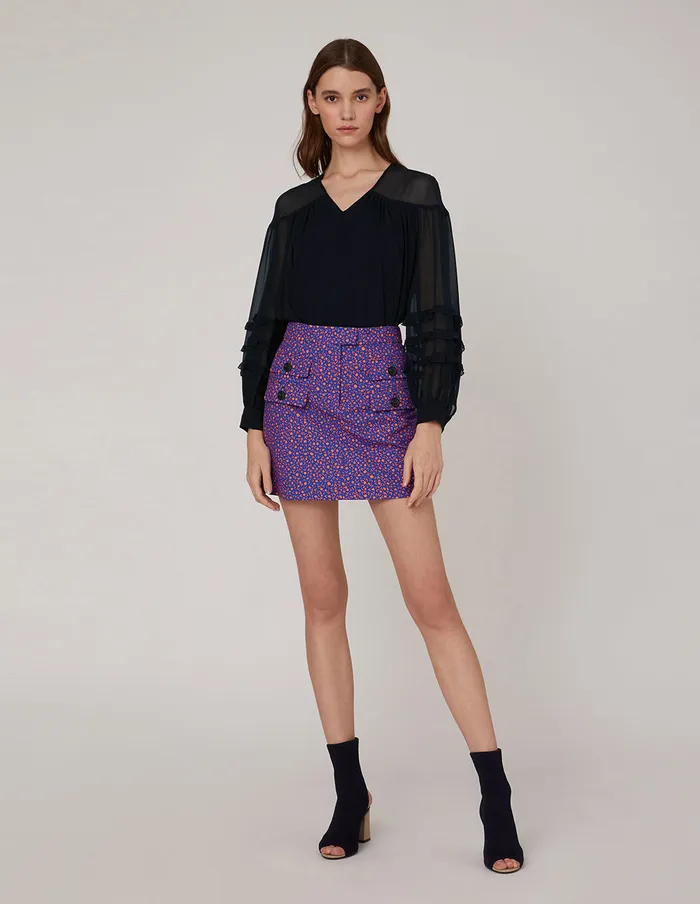 MARYLING Skirts FLAP POCKET MINI SKIRT Mix 8211 Women