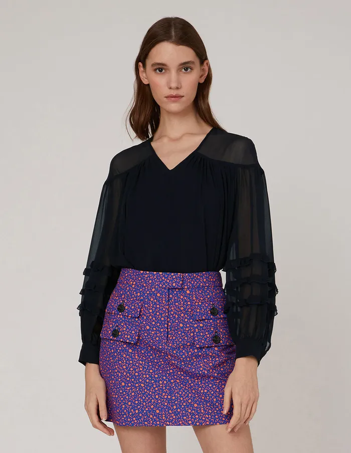 MARYLING Skirts FLAP POCKET MINI SKIRT Mix 8211 Women