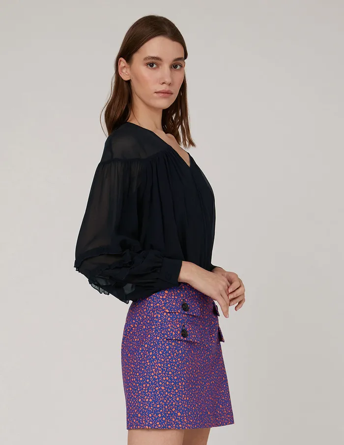 MARYLING Skirts FLAP POCKET MINI SKIRT Mix 8211 Women