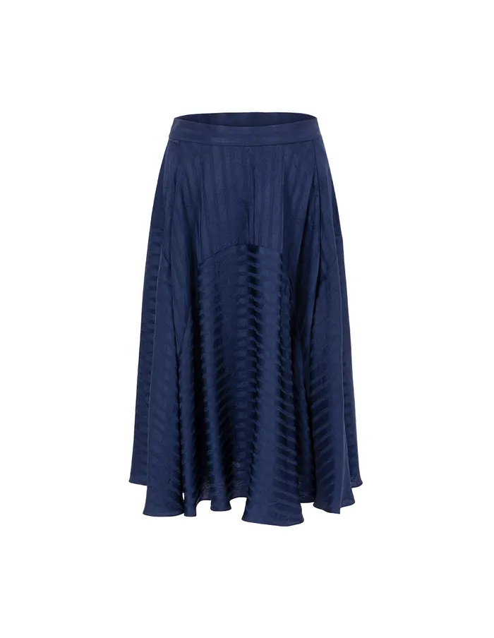 MARYLING Skirts Midnight Blue Arc Split Swing Skirt Blue 8211 Women MARYLING Skirts Midnight Blue Arc Split Swing Skirt Blue 8211 Women