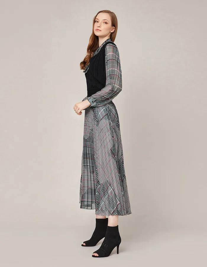 MARYLING Skirts SUNBURST ACCORDIONPLEAT GEORGETTE SKIRT Light Gray 8211 Women MARYLING Skirts SUNBURST ACCORDIONPLEAT GEORGETTE SKIRT Light Gray 8211 Women