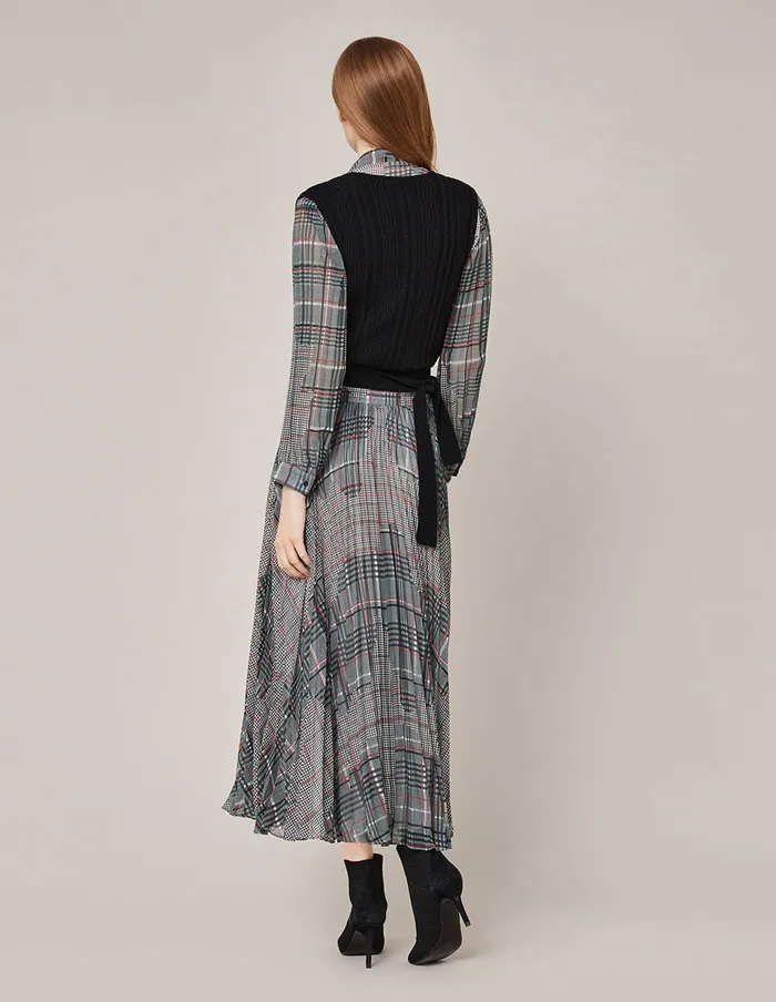 MARYLING Skirts SUNBURST ACCORDIONPLEAT GEORGETTE SKIRT Light Gray 8211 Women MARYLING Skirts SUNBURST ACCORDIONPLEAT GEORGETTE SKIRT Light Gray 8211 Women