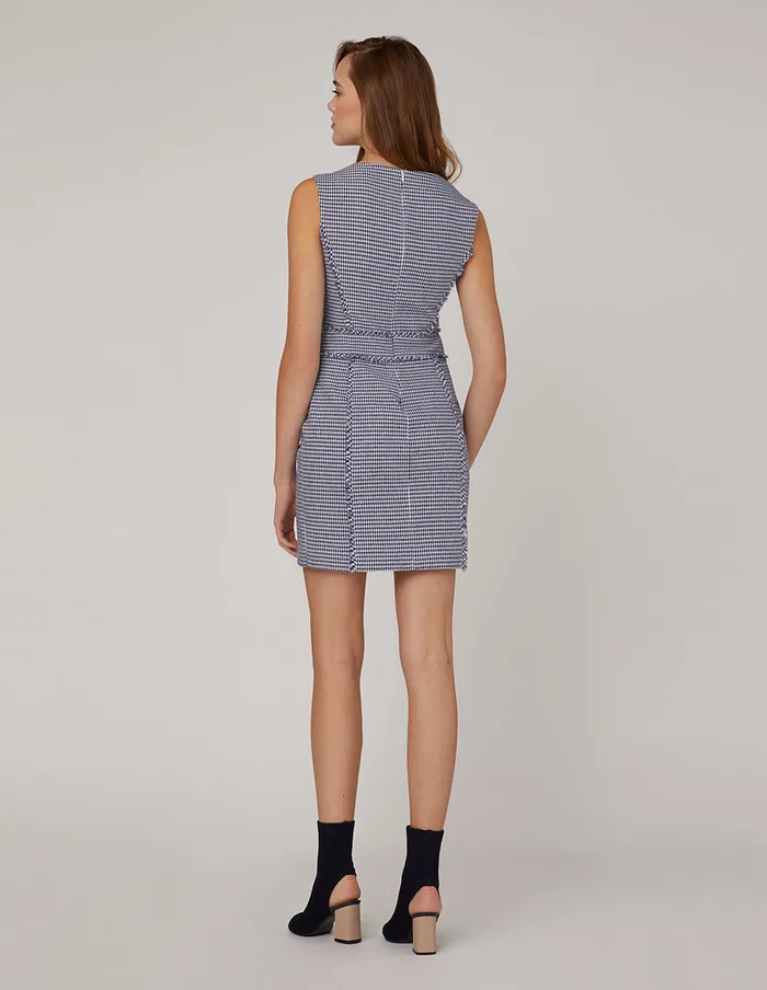 MARYLING Slip Dress VNECK HOUNDSTOOTH SLEEVELESS DRESS Mix 8211 Women
