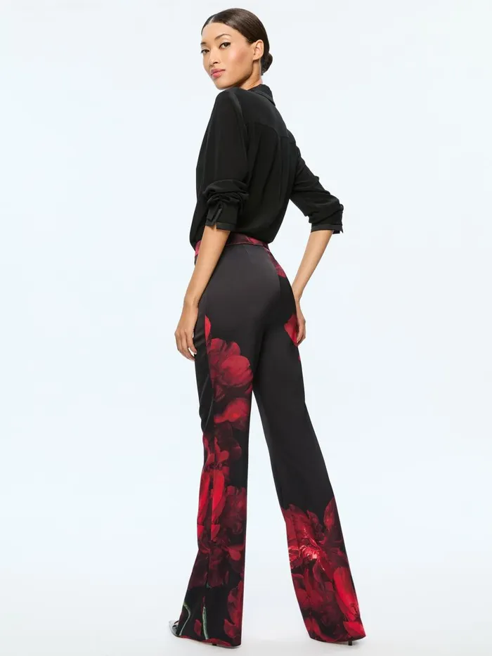 Matching Sets Women Alice Olivia Peony Petals Bright Ruby